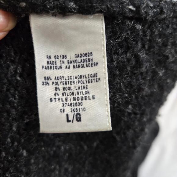 Guess Knit Mock Turtleneck Sweater L Wool Blend Vintage Y2K Streetwear Grunge - Picture 9 of 12